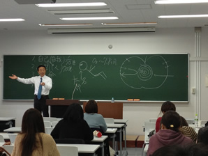 筑波大学で佐藤理事長による講義01